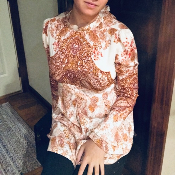 Free People Tops - Free People Lady Luck Ornate Tunic